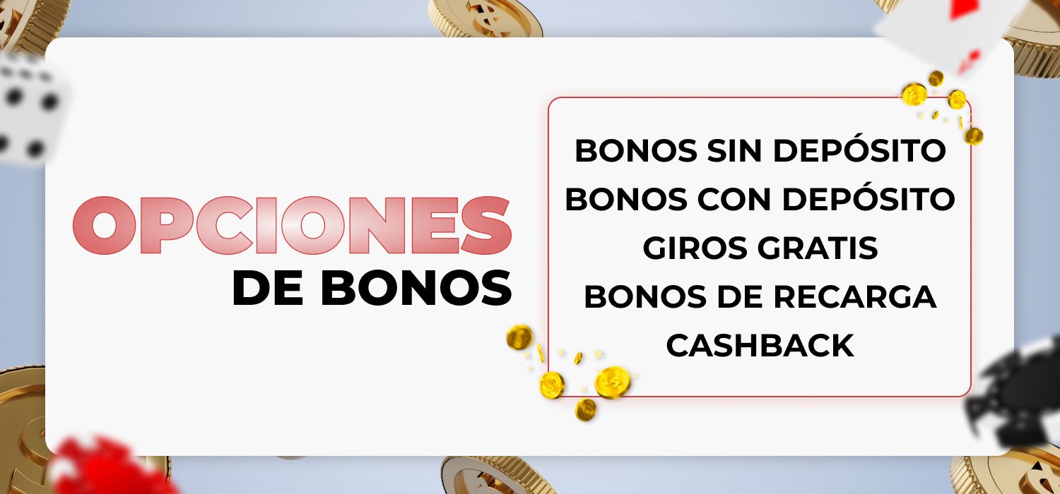 opciones de bonos en los casinos online de perú